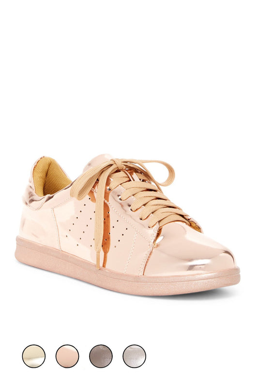 Look stylish and comfortable with every step.
✨ Mirror finish that shines with your personality.
✨ Super cushioned for everyday use.
💡 Order a half size up for the perfect fit.